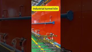 High-temperature tunnel kiln #kilnmanufacturer #tunnelkiln #brickfactory#madeinchina #kilnfired