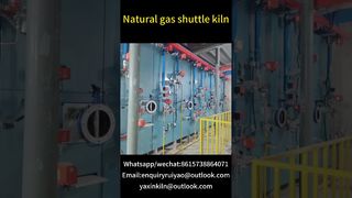 Natural gas shuttle kiln #kilnmanufacturer #tunnelkiln #brickfactory#ceramics #gaskiln