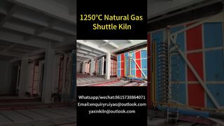 1250°C Shuttle Kiln for Ceramic Products #kilnmanufacturer #brickfactory #shuttlekiln #gaskiln
