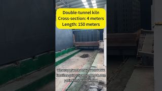 150 Meters Tunnel Kiln with 4m Cross-Section for High-Output Brick Plant#brickfactory#tunnelkiln