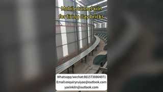 Mobile kiln firing of clay bricks is suitable for a variety of solid waste raw materials