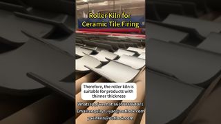 Roller Kiln for Ceramic Tile Firing #kilnmanufacturer #brickfactory  #ceramictiles  #rollerkiln